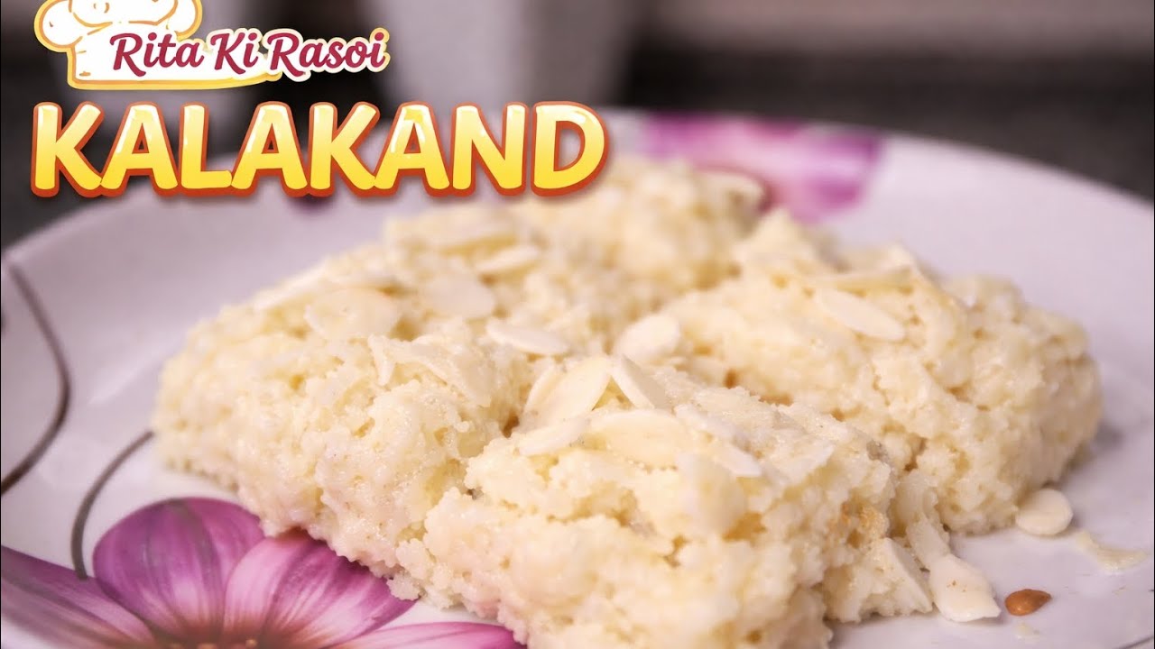 Halwai Jaisa Kalakand Ghar Pe Banayein | Quick & Easy Milk Cake Recipe #video #ritakirasoi 
