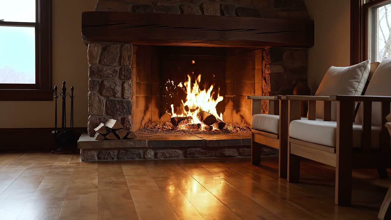 🔥 Cozy Fireplace 🔥#relax #cozy #fireplace