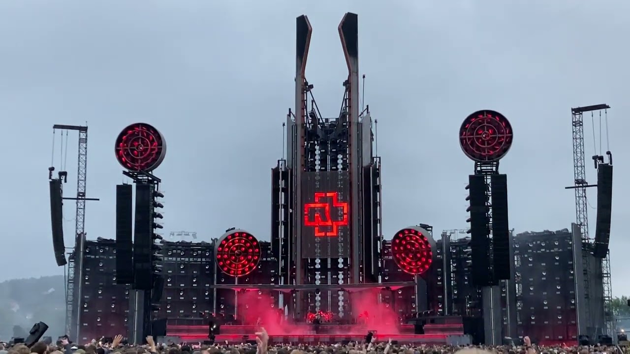 Rammstein - 50 min of clips from concert at Bjerke Travbane Oslo 25.07.2022