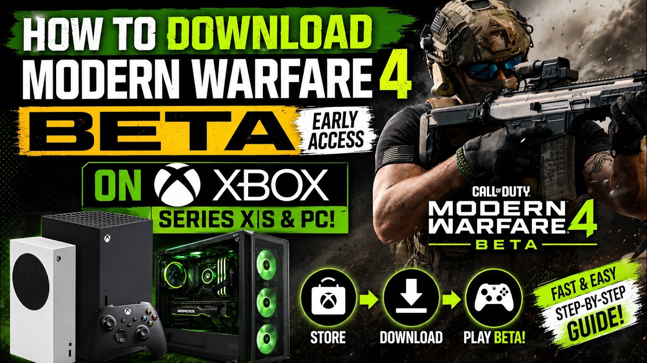 How to Download Modern Warfare 4 Beta on Xbox Series X|S & Xbox PC!