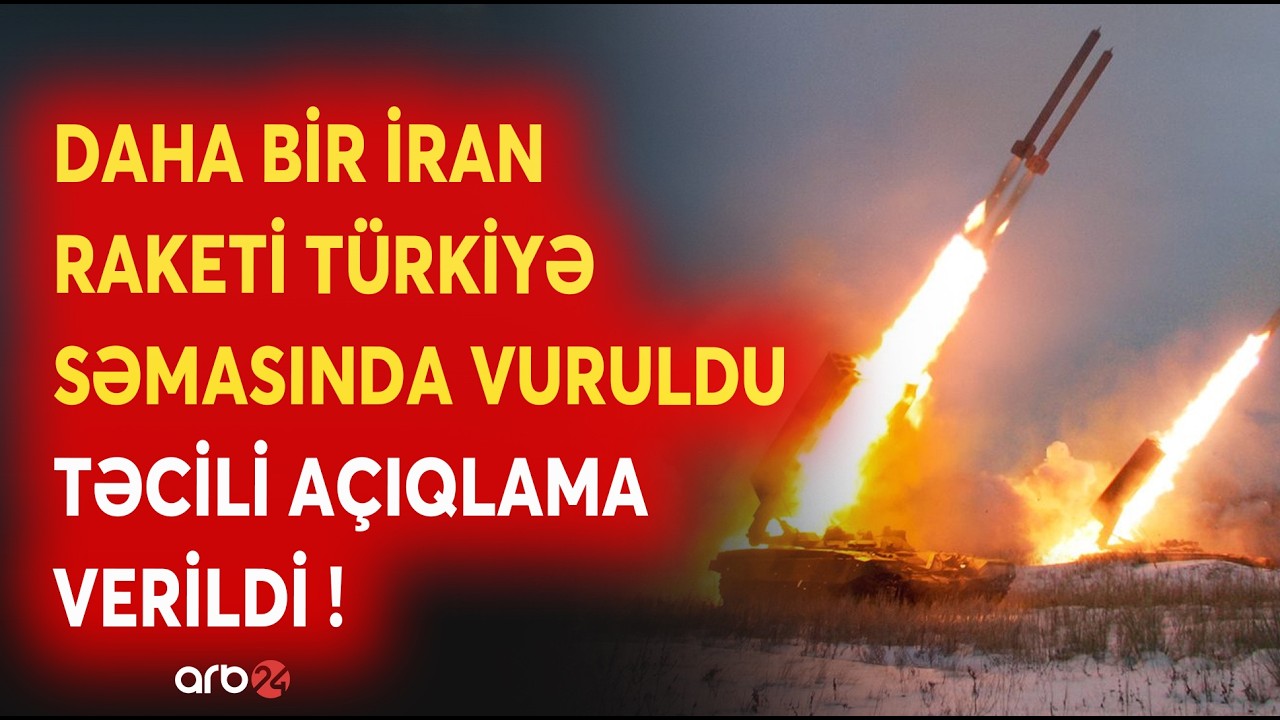 SON DƏQİQƏ! İrandan T&uuml;rkiyəyə DAHA BİR RAKET H&Uuml;CUMU: TƏCİLİ A&Ccedil;IQLAMA VERİLDİ - Aralıq Dənizində...