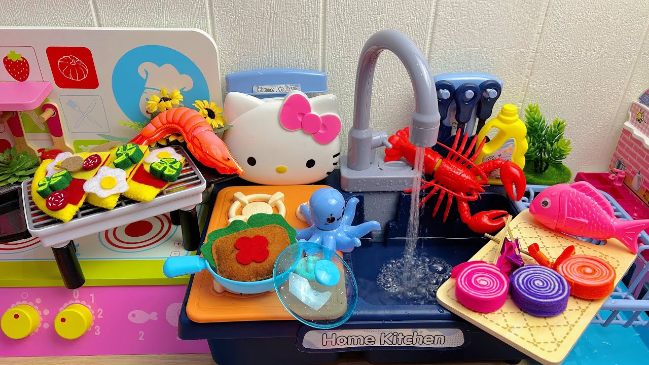 75 minutes satisfying with unboxing Hello Kitty Collection, Satisfying Unboxing Kitchen Set