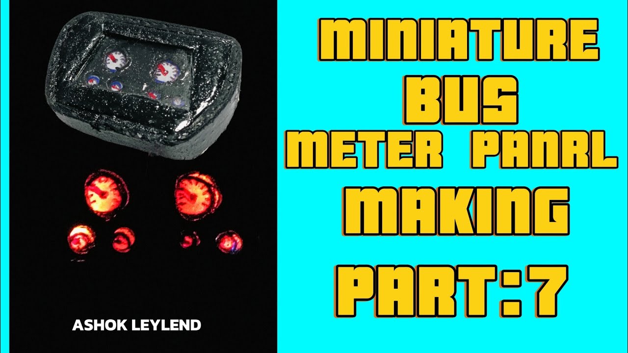 Miniature ksrtc bus meter panel making video malayalam | part:7 #ksrtcbus #miniature#automobile#bus