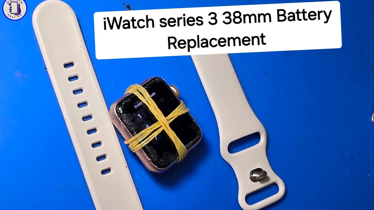 iWatch series 3 38mm (A1847) Battery replacement with Broken screen
