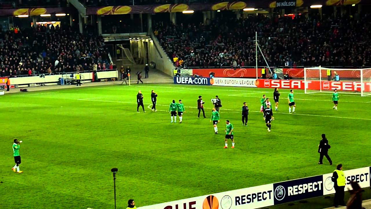 Hannover 96-Atletico Madrid Niedersachsenstadion 05.04.2012 Spielende