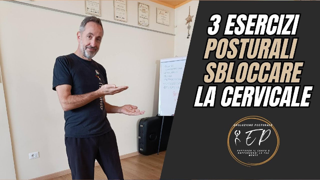 3 esercizi posturali sblocca cervicali