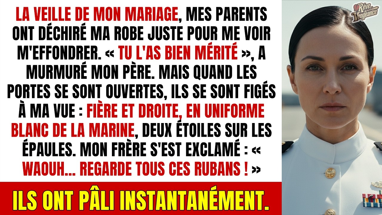 Ma famille a détruit ma robe de mariée, ma vengeance les a terrifiés...