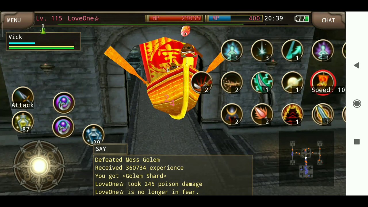 Iruna Online Auto Samurai Vs Moss Golem 2020