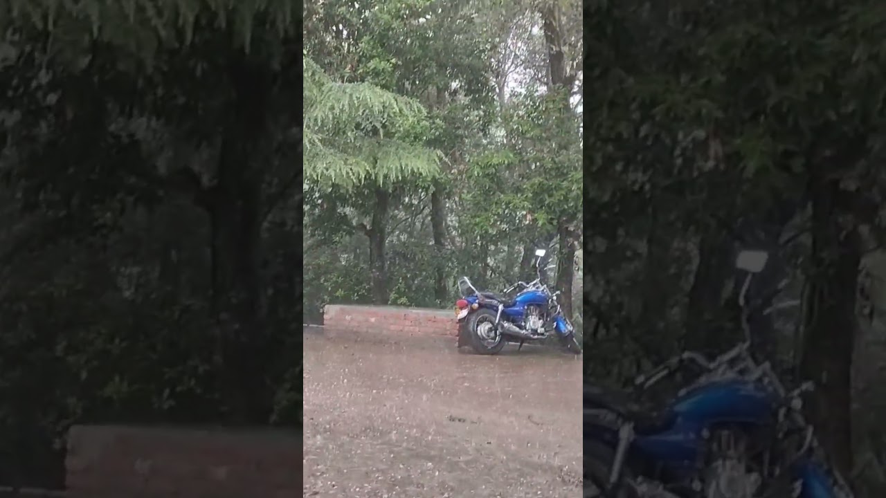 Heavy rain in Pauri Uttarakhand 🤎💙#world tour#uttarakhandtourism #garhwal