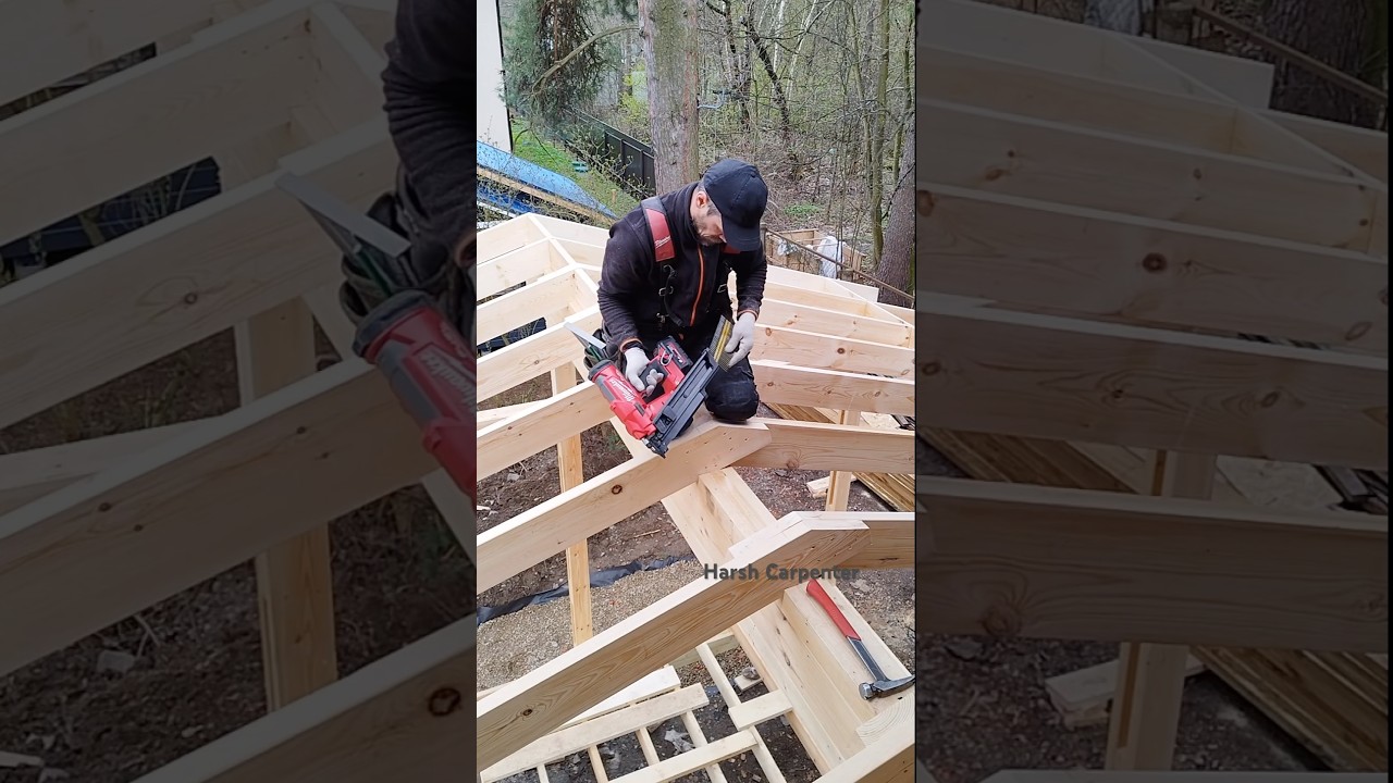 The Ridge Purlin of The Roof Also Consists of Lintels in This Project.