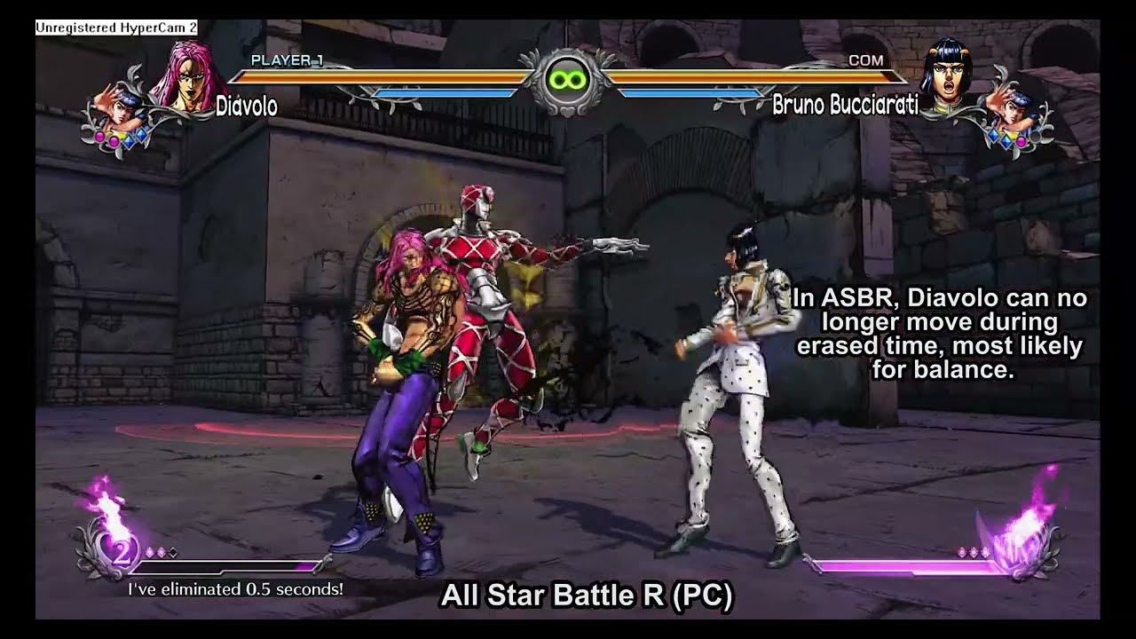 Diavolo erased time comparison