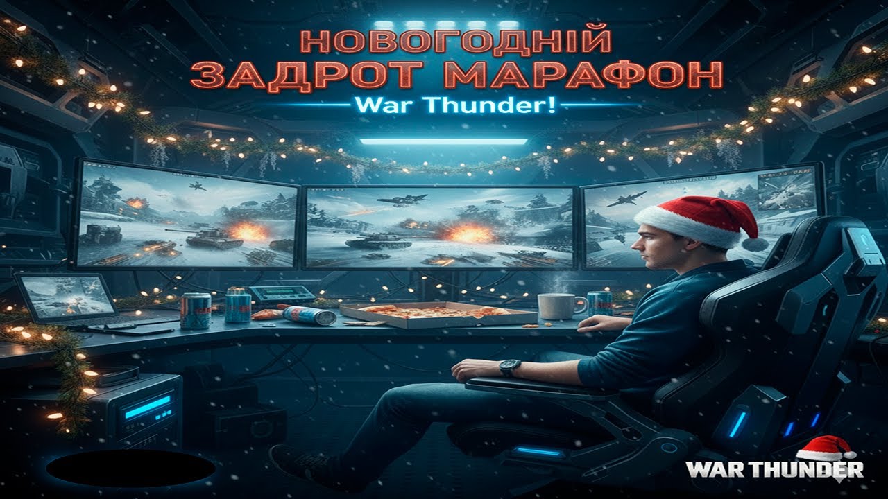 НОВОГОДНІЙ задрот марафон в War Thunder! #2