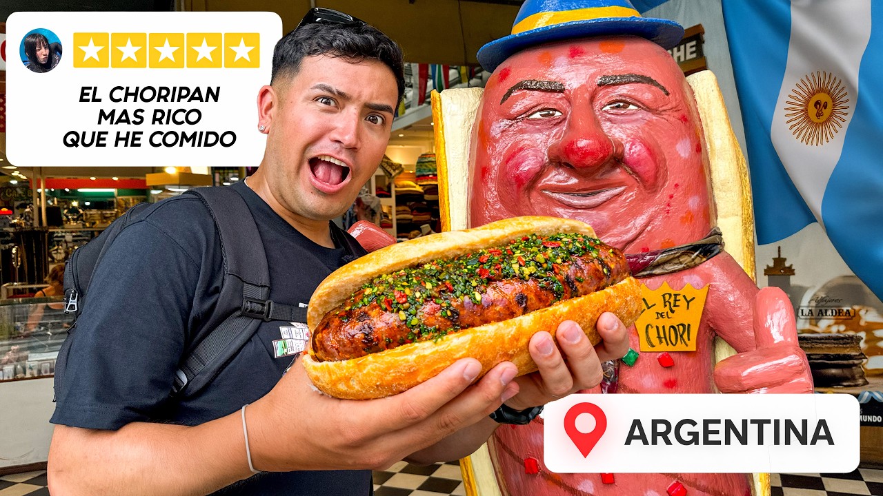 Probé la COMIDA CALLEJERA de ARGENTINA