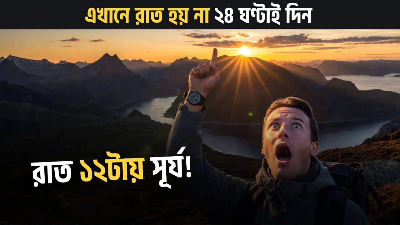 পৃথিবীর যে ৫টি দেশে কখনোই রাত হয় না! 😱 Places Where Sun Never Sets