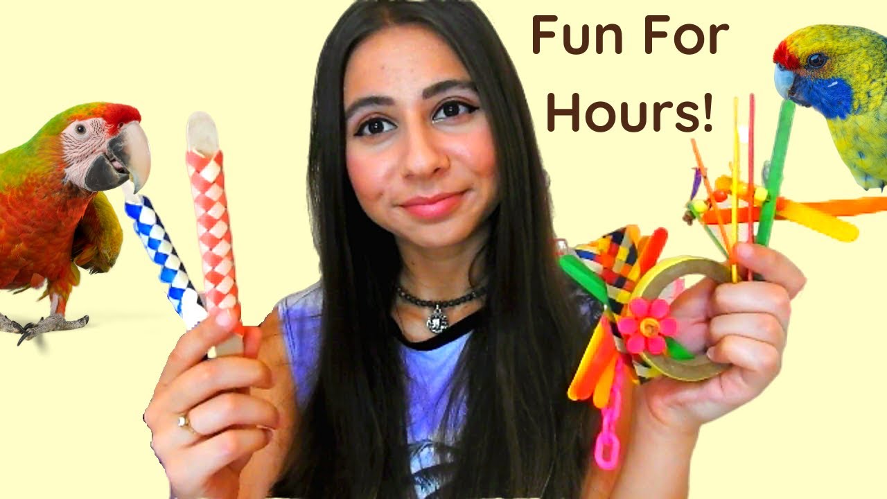 DIY BIRD FOOT TOYS | Under 5 Minutes | Simple DIY Parrot Toys