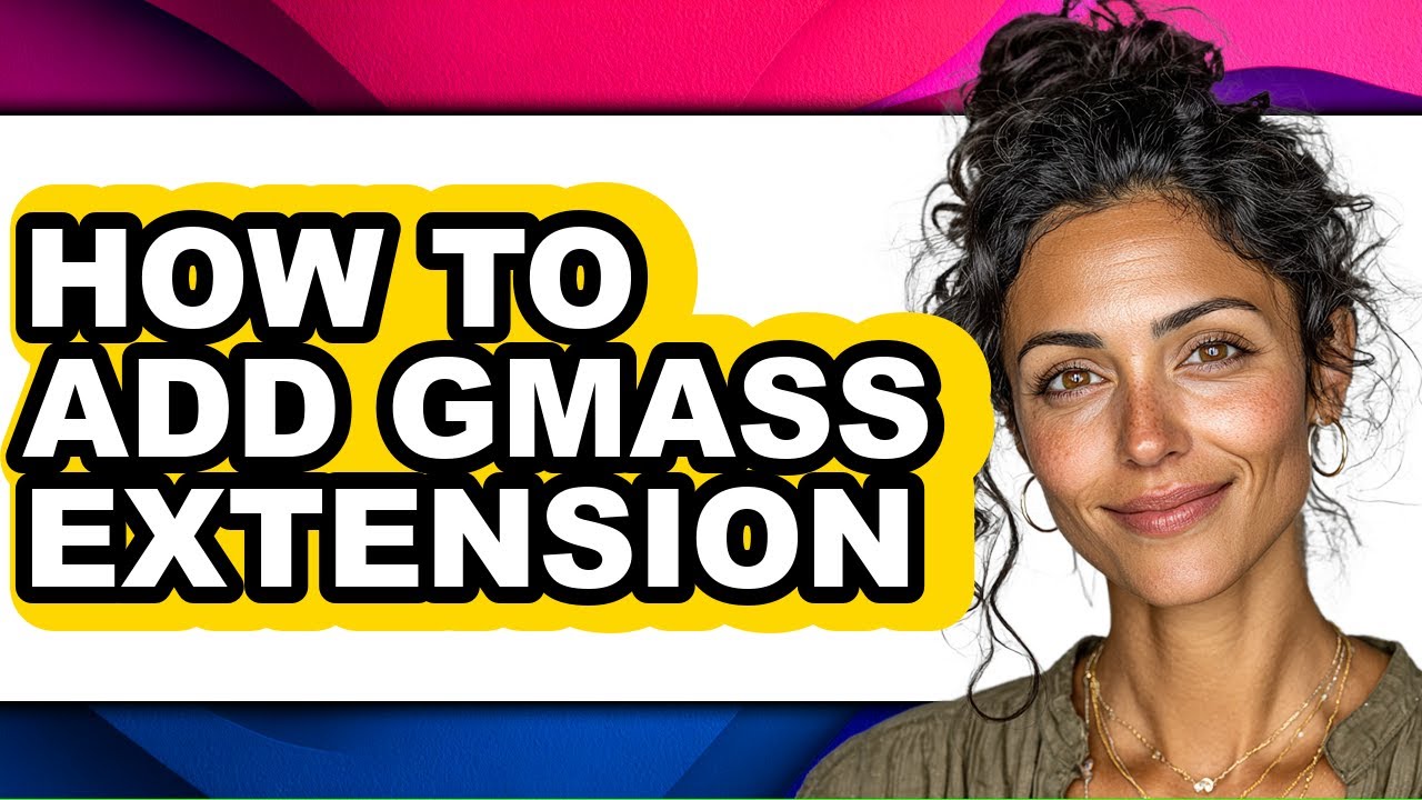 How to Add Gmass Extension (only Way)
