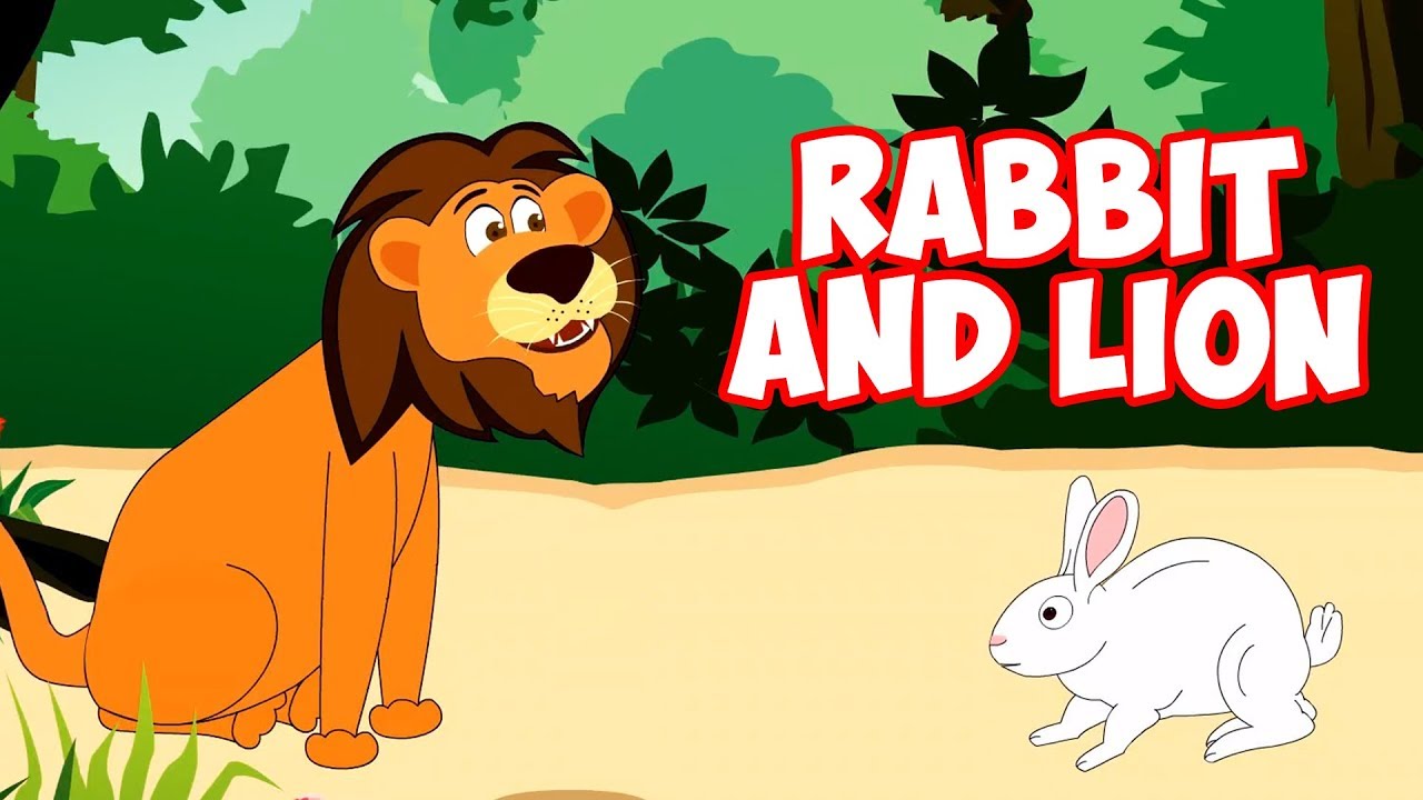 Rabbit and Lion - English Stories | Stories For Kids | Moral Stories For Kids In English