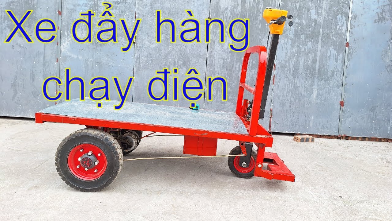 Xe điện chở hàng 3 bánh xe đẩy hàng ĐỨNG LÁI LH 0966818955 | mẫu X03