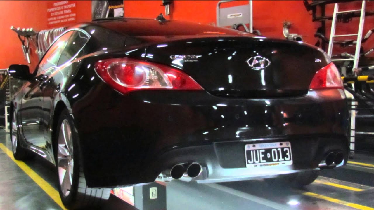 CañoSport Escapes - Hyundai Genesis V6 con medio escape silenPro
