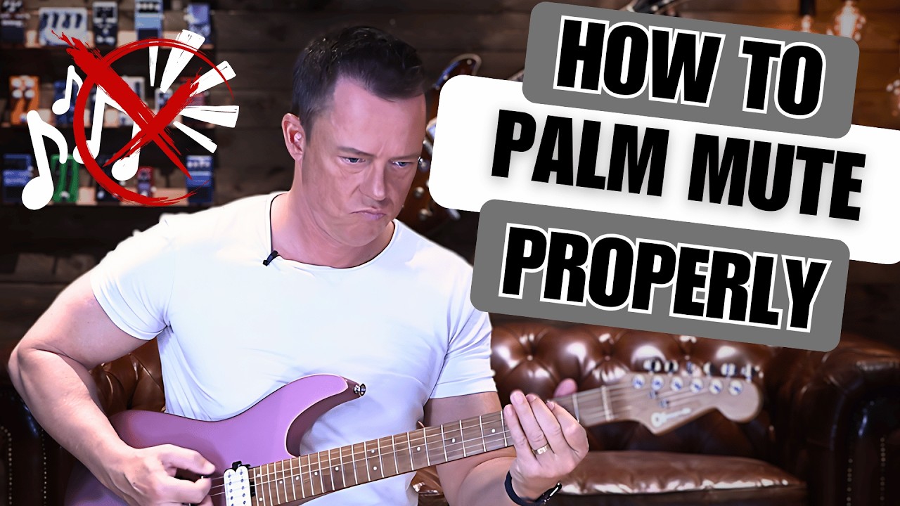 🎸 How to palm mute PROPERLY?! 🤔 🎶