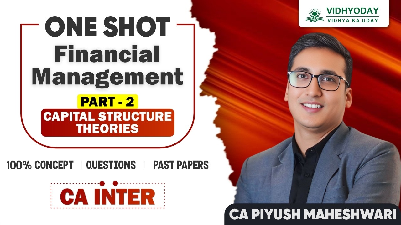 CAPITAL STRUCTURETHEORIES P-2  | FM | ZIDD Revision | CA Inter May 2026 | CA Piyush Maheshwari