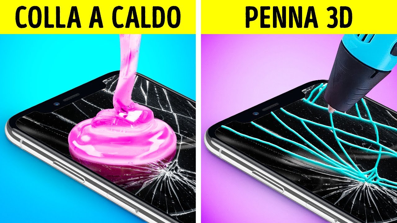 PISTOLA PER COLLA A CALDO vs PENNA 3D! Creazioni & Trucchi Geniali
