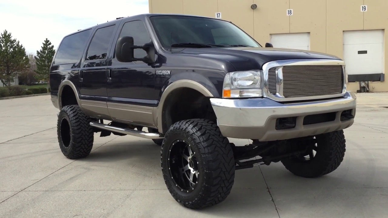WWW.DIESEL-DEALS.COM 2000 FORD EXCURSION LIMITED 4X4 LIFTED 7.3 POWERSTROKE TURBO DIESEL FOR SALE
