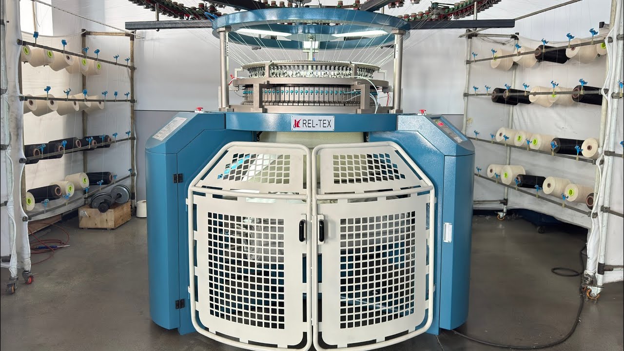REL-TEX Single Jersey 3 Thread Fleece Circular Knitting Machine