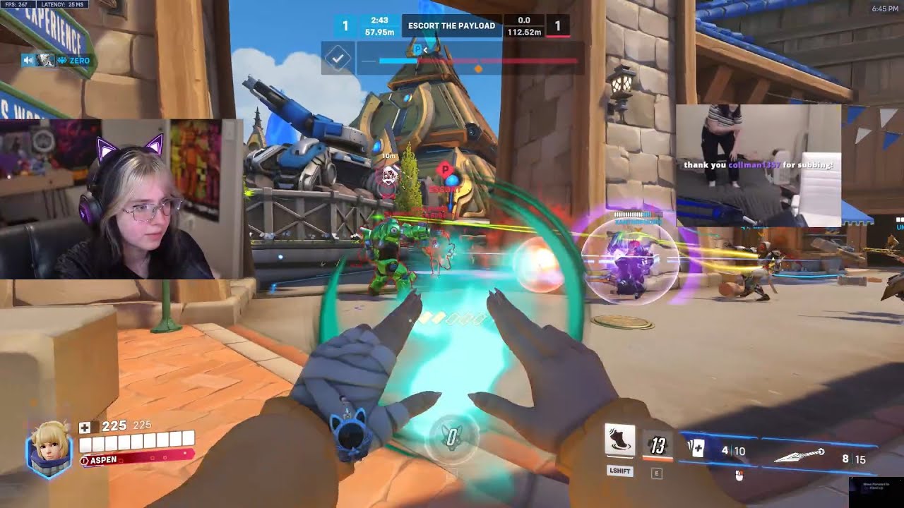 Aspen Juno + Kiriko Gameplay Top 500 Overwatch 2 Season 13