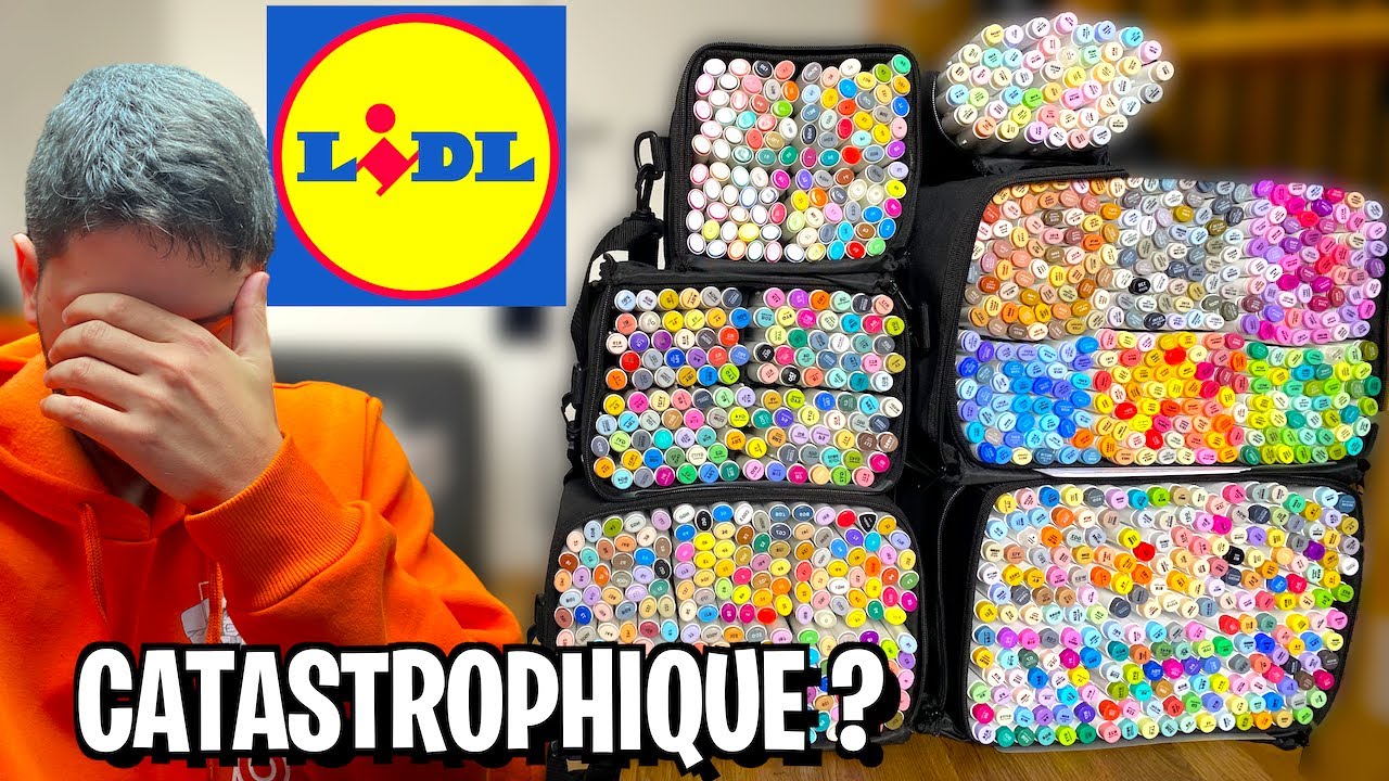 JE TESTE LE MATÉRIEL DESSIN LIDL !