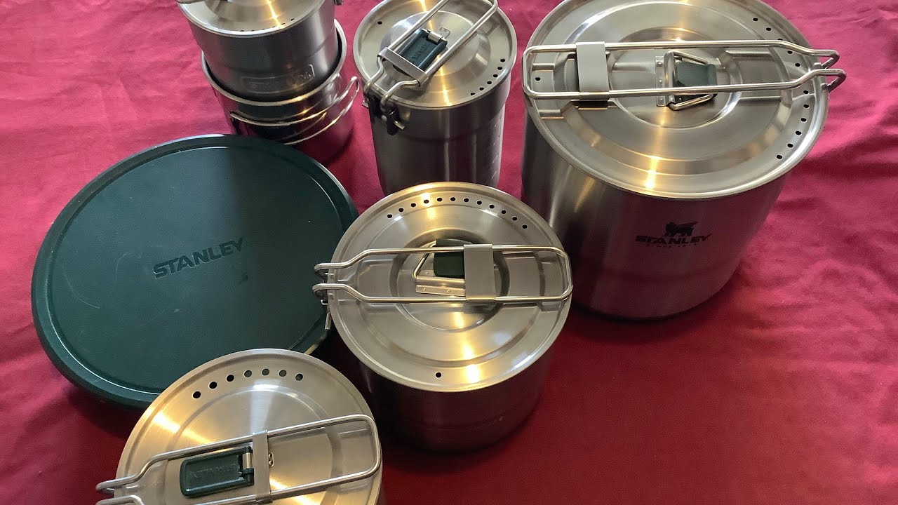 STANLEY ADVENTURE COOK SET FOR FOUR!! NEW!!! STAY TILL END & CHECK HOW IT NESTS!!!