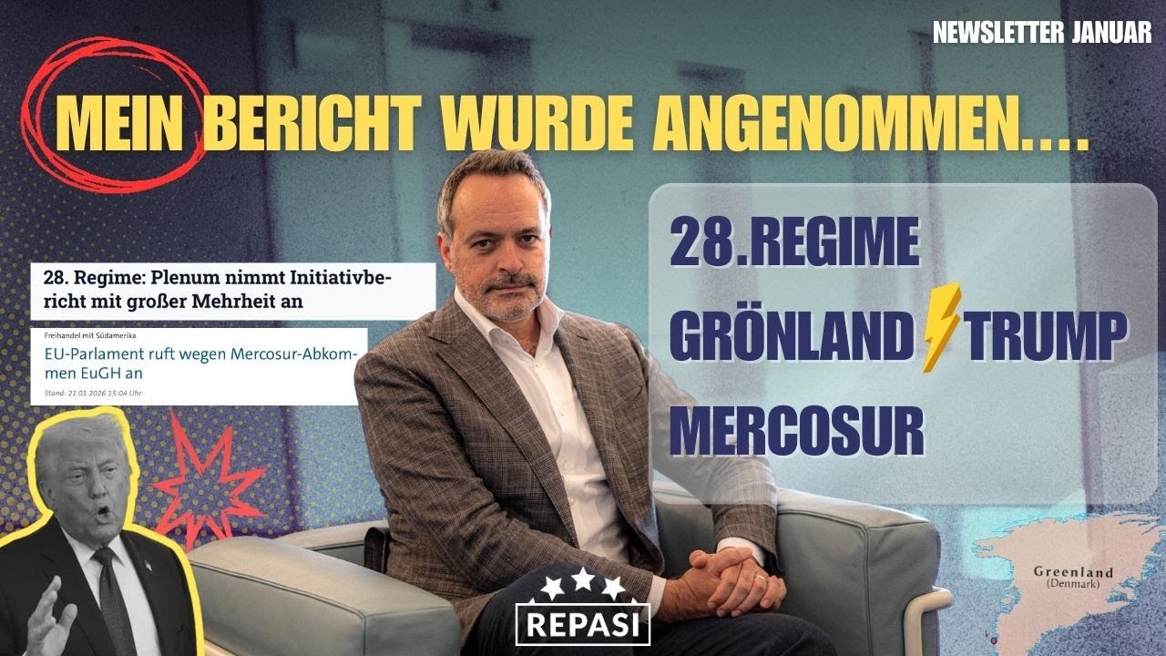 MERCOSUR, Grönland und die Abstimmung zum 28. Regime | René Repasi MdEP Newsletter