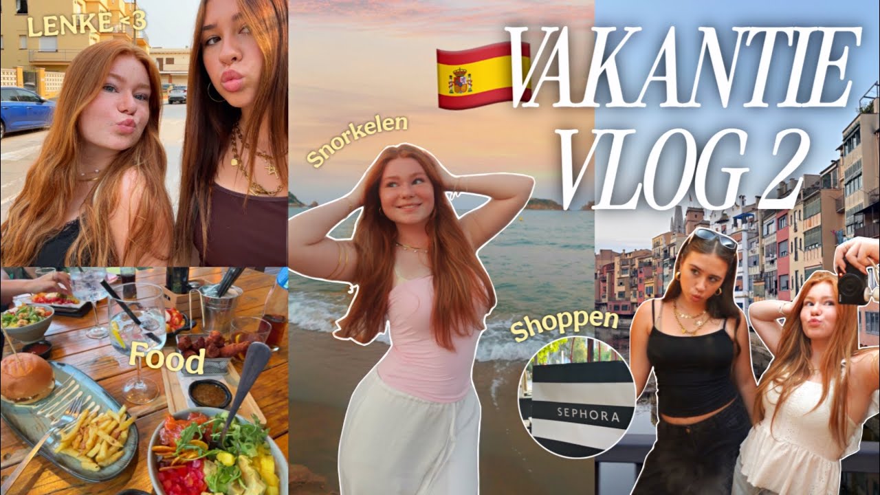 Vakantie VLOG #2 🌴 | shoppen, snorkelen & afspreken met boys🫣 Spanje 2025 🇪🇸