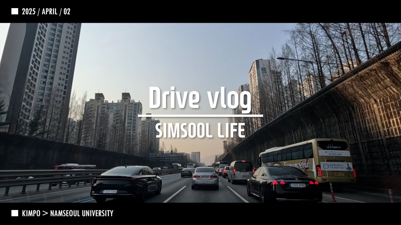 2025 0402 출근 Driver Vlog SIMSOOL 김포 올림픽대로 경부고속도로 천안 남서울대