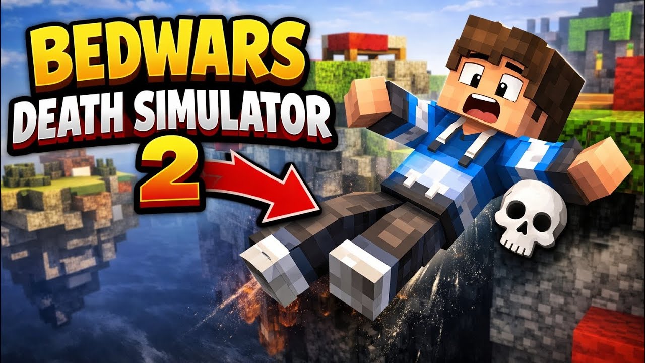 I Kept Falling Into the Void… | Minecraft Bedwars Death Simulator 😭😭