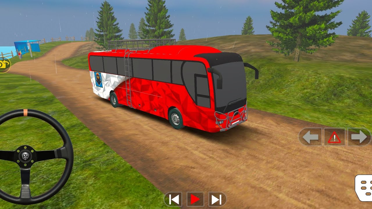 Public coach driving simulation game part 2