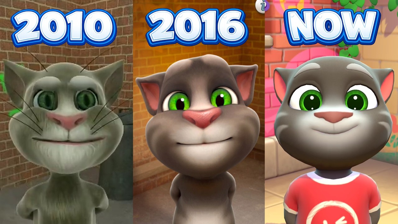Talking Tom 2010 vs 2016 vs Now – Full Gameplay Comparison
