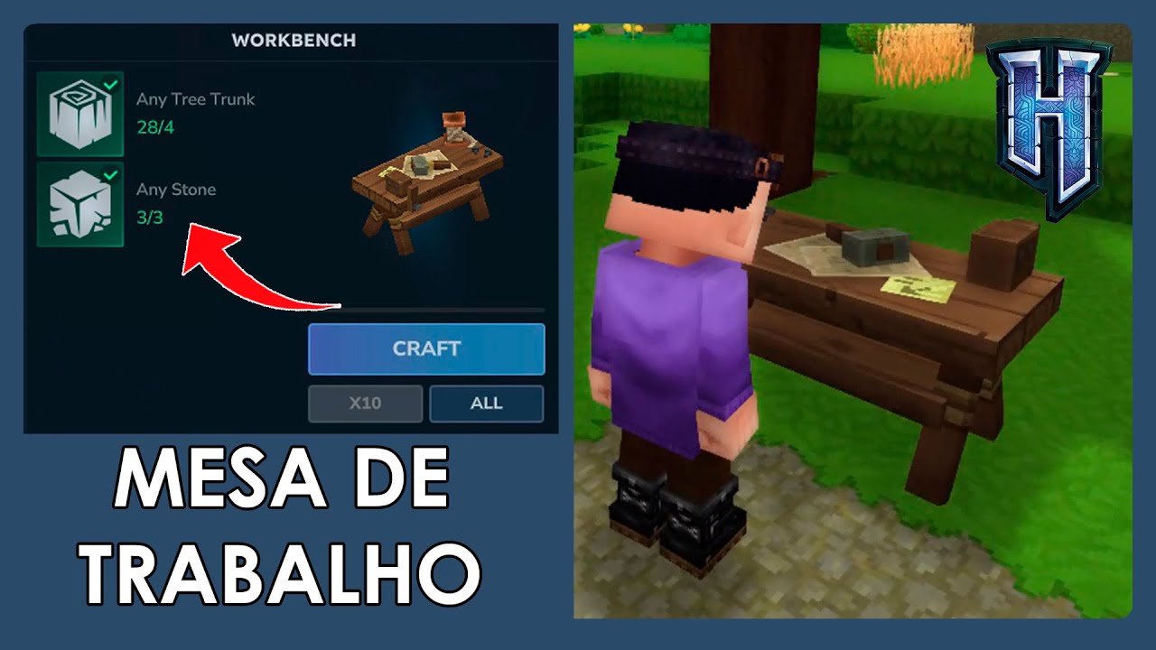Hytale | Como Criar Bancada de Trabalho (Workbench)