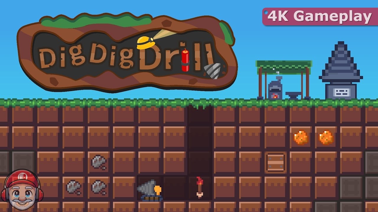 DigDigDrill 4K Gameplay on Nintendo Switch 2