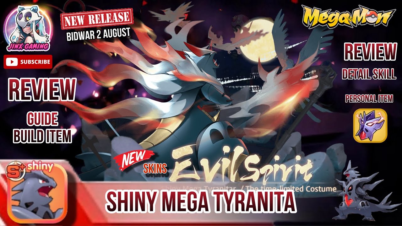 🔥megamon🔥Shiny Mega Tyranita guide & Build item#megamon #megamonster
