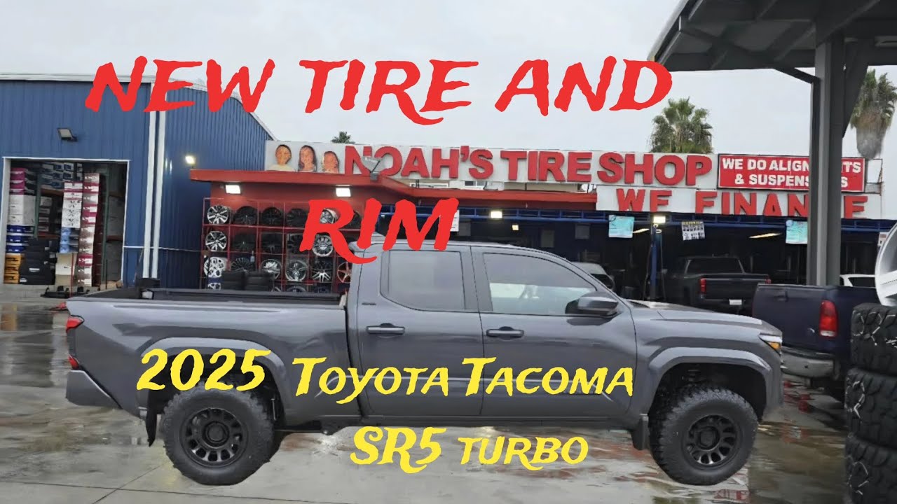 Toyota Tacoma SR5 V4 Turbo 2025 года выпуска. Новые шины и диски.
