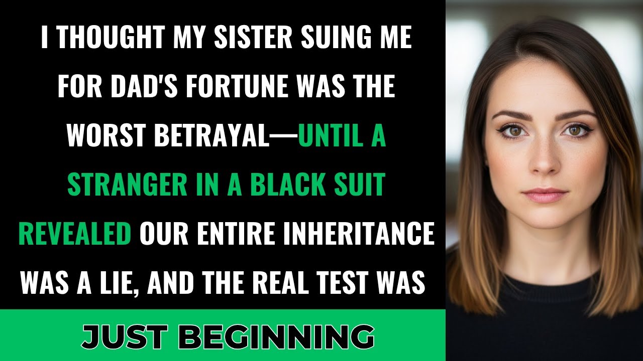 My Wealthy Sister Demanded My Inheritance in Court—Then a Man in a Black Suit Walked In and…
