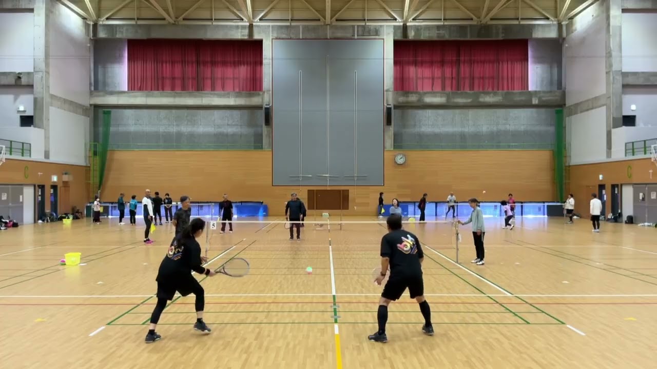 R8 2/15 宮崎市会長杯　後半8試合目　野崎ペア VS 長友・平元ペア
