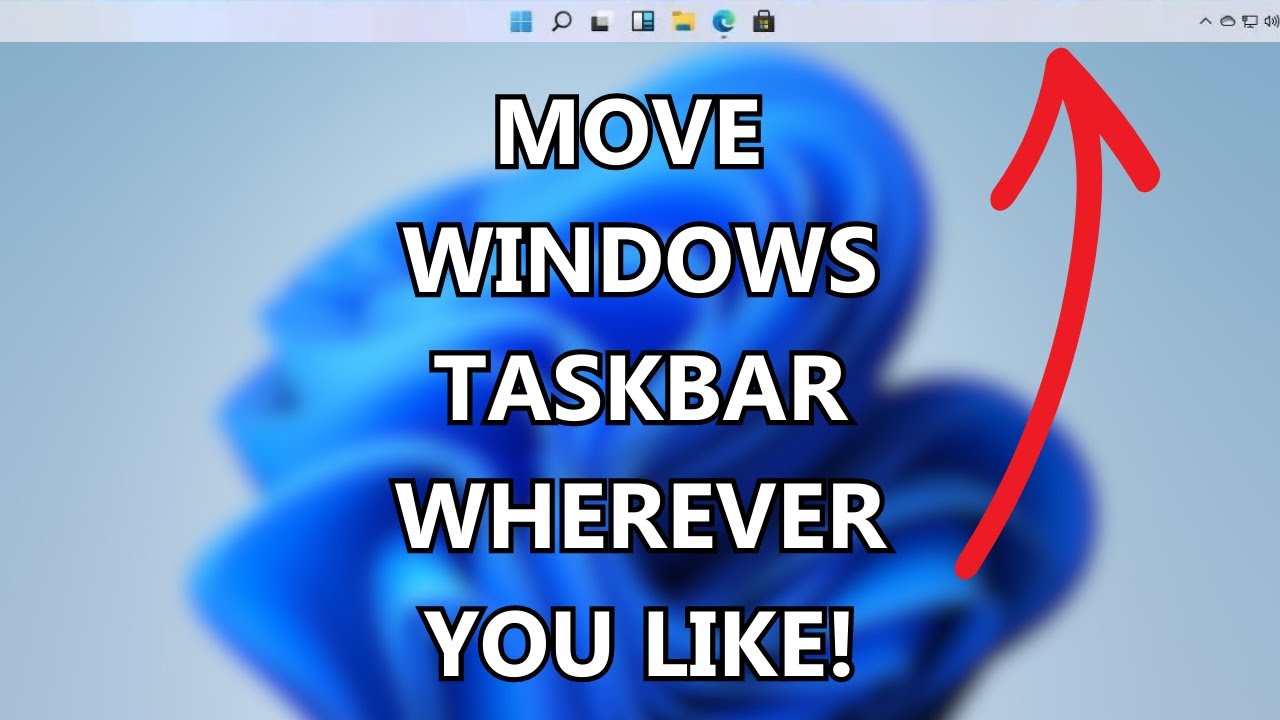 Windows 11 &mdash; перемещение панели задач вверх, влево и вправо экрана | Как переместить панель задач...