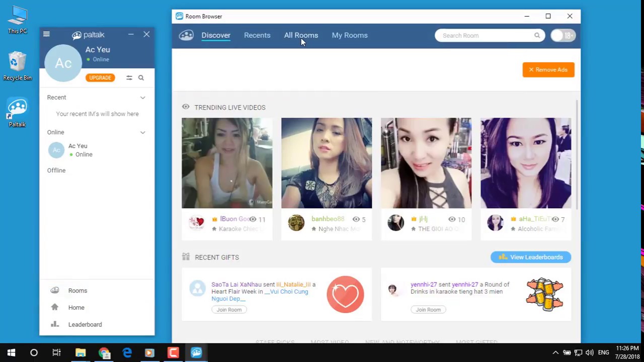 Paltalk Multi Window Mode