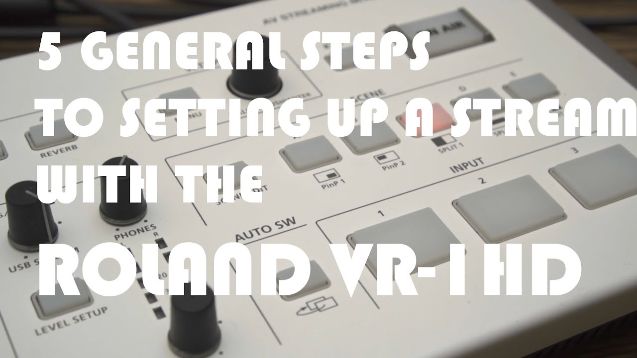 Getting Started with the Roland VR-1HD