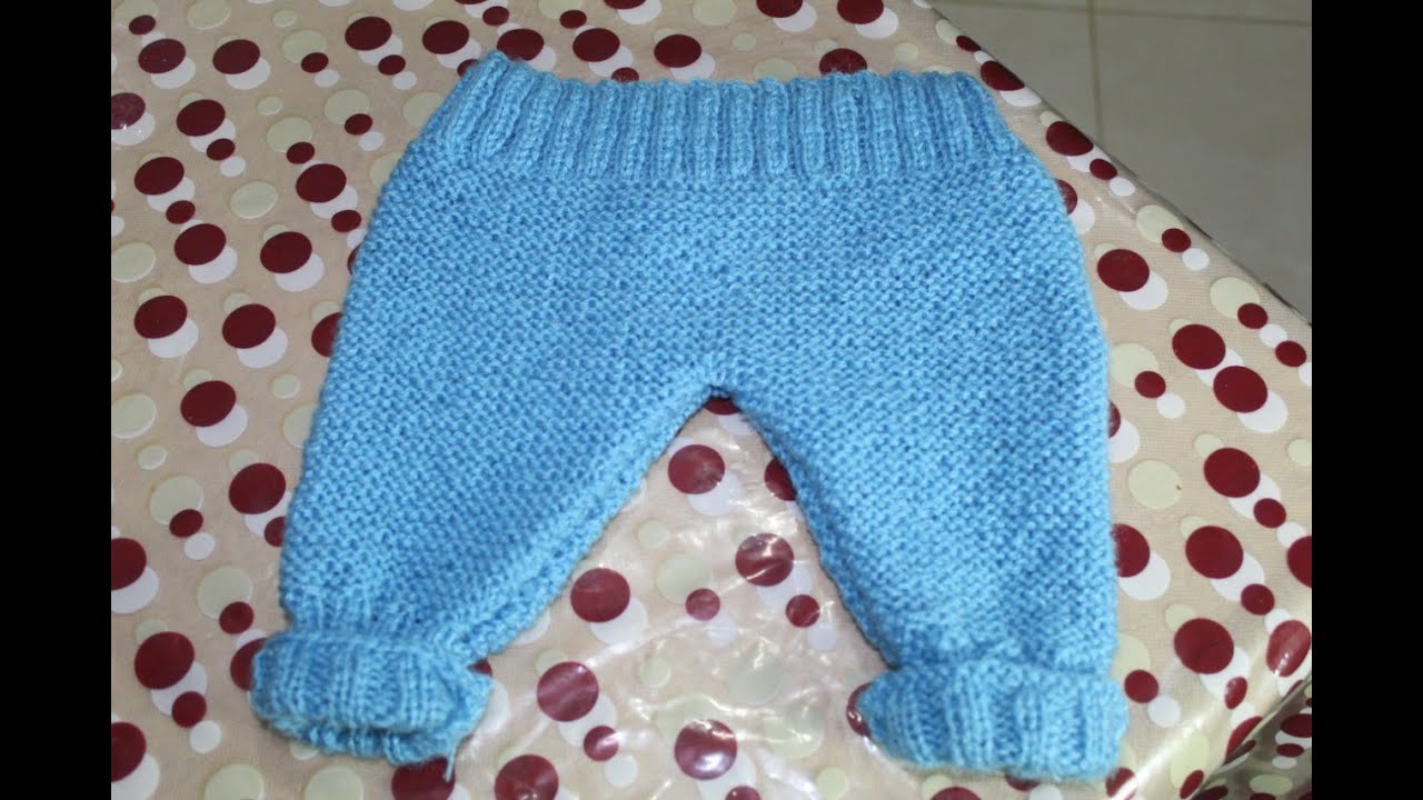 تريكواسهل طريقة  سروال للمولود الجديد  /knit pants baby/ tricot pantalon bébé