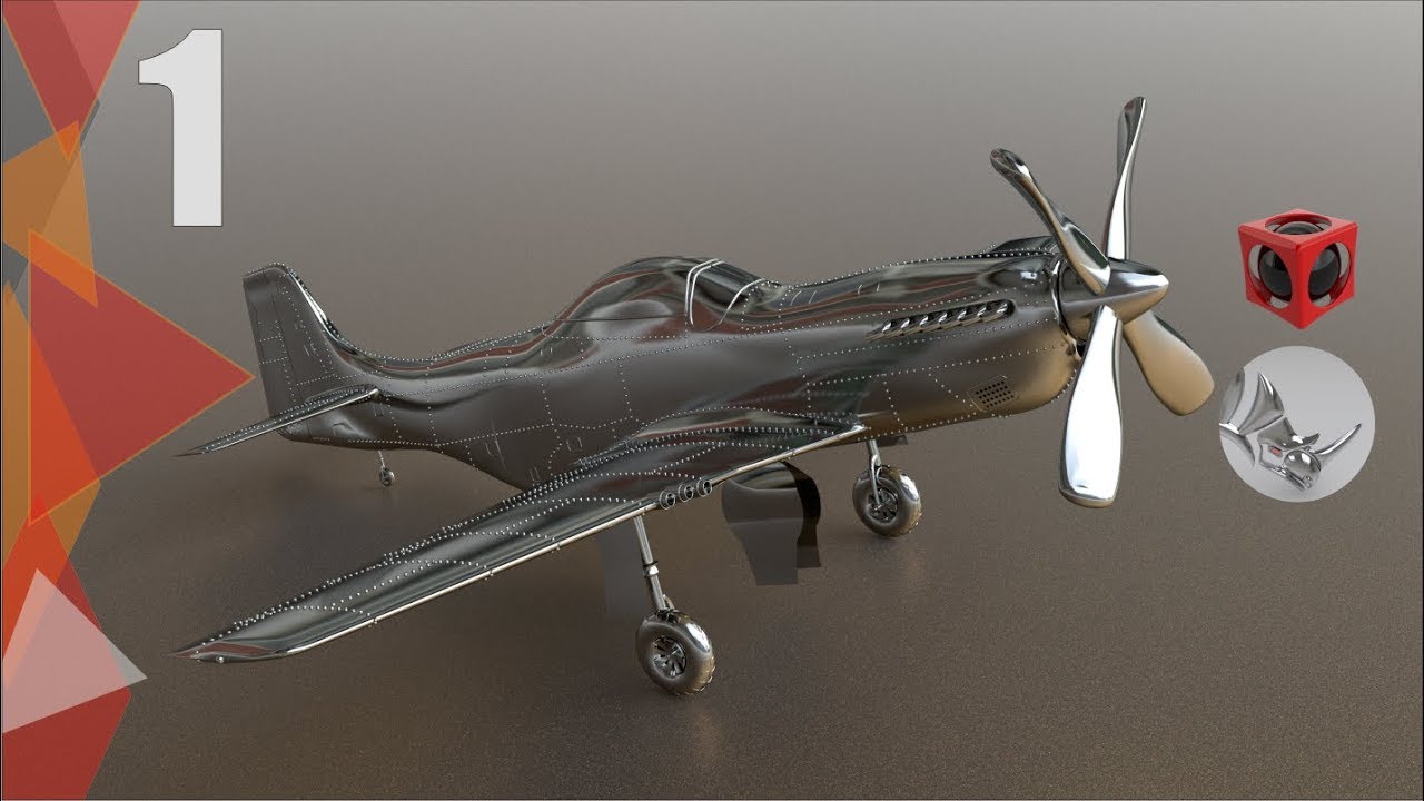 Tutorial Rhino | Modelar avión P51 Mustang en 3D (1/53)