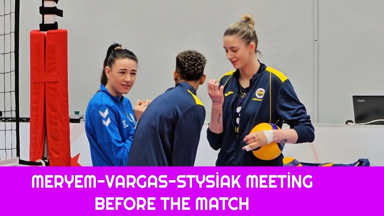 Meryem Boz-Melissa Vargas-Magdalena Stysiak Meeting Before The Match #volleyball #fenerbahçe