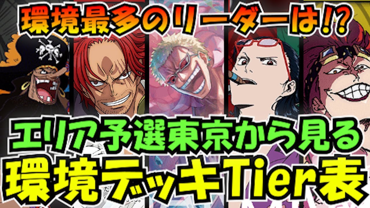 10弾環境最強リーダーは？Tier表を作ってみた【ワンピースカード】
